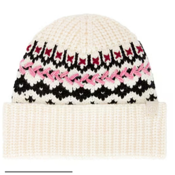 rag & bone Accessories - Rag and Bone Leigh Fair Isle Beanie - Ivory